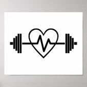 FITNESS GYM IS HET LEVEN POSTER (Voorkant)