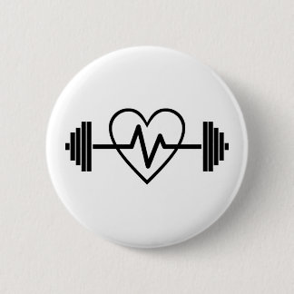 FITNESS GYM IS HET LEVEN RONDE BUTTON 5,7 CM