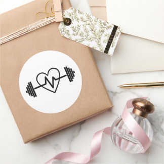 FITNESS GYM IS HET LEVEN RONDE STICKER