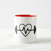 FITNESS GYM IS HET LEVEN TWEEKLEURIGE KOFFIEMOK (Center)