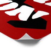 Fitness GYM kalm blijven en ijzer pompen Poster (Hoek)