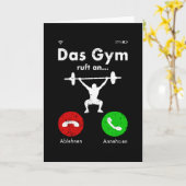 Fitness Gym Lifting Quote Funny Gift Kaart (Gele Bloem)