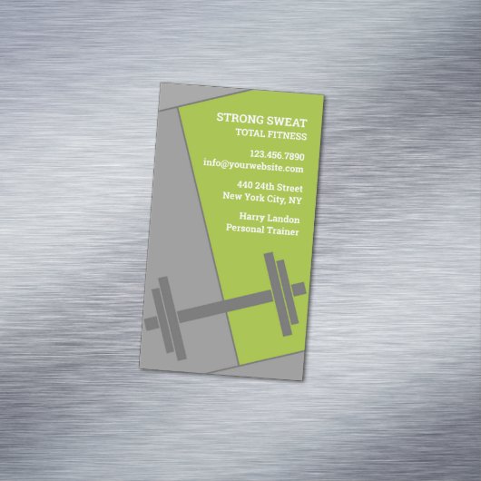fitness Gym Magnetisch Visitekaartje (Voorbeeld)