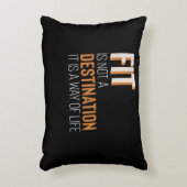 fitness Gym Motivation Fit is een manier van leven Accent Kussen (Voorkant(Verticaal))