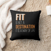 fitness Gym Motivation Fit is een manier van leven Kussen (Deken)