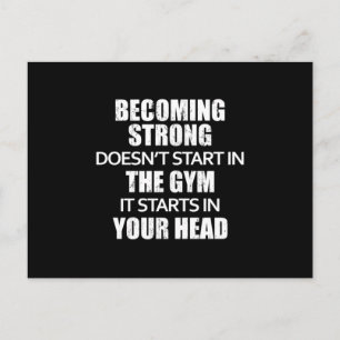 Fitness Gym Oefening Sport Workout Grappig geschen Briefkaart