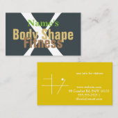 Fitness/GYM/Personal Trainer Visitekaartje (Voorkant / Achterkant)