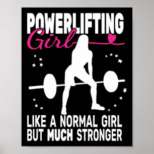 Fitness Gym Powerlifter Powerlifting Gewichtheffen Poster