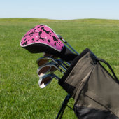 Fitness - gym sport roze glitter golfheadcover (Insitu)