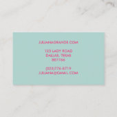 Fitness Gym Trainer Coach Sports CUSTOM Charge Visitekaartje (Achterkant)