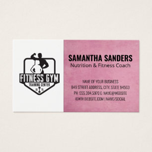 Fitness Gym Training Center   Personal Trainer Visitekaartje