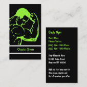 fitness Gym-Visitekaartjes Visitekaartje (Voorkant / Achterkant)