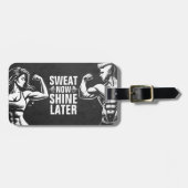 Fitness Gym Workout Bodybuilding Motivatie Bagagelabel (Voorkant horizontaal)