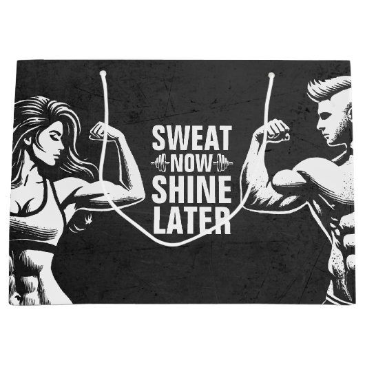 Fitness Gym Workout Bodybuilding Motivatie Groot Cadeauzakje (Voorkant)