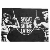 Fitness Gym Workout Bodybuilding Motivatie Groot Cadeauzakje (Achterkant)