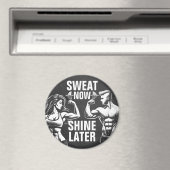 Fitness Gym Workout Bodybuilding Motivatie Magneet (Insitu (Vaatwasser))