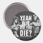 Fitness Gym Workout Bodybuilding Motivatie Magneet (Voorkant / Achterkant)