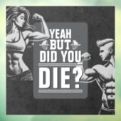 Fitness Gym Workout Bodybuilding Motivatie Raamsticker (Vel 3)