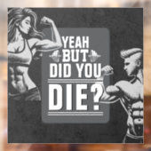 Fitness Gym Workout Bodybuilding Motivatie Raamsticker (Vel 2)