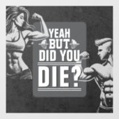 Fitness Gym Workout Bodybuilding Motivatie Raamsticker (Vel)