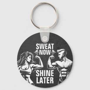 Fitness Gym Workout Bodybuilding Motivatie Sleutelhanger