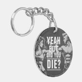 Fitness Gym Workout Bodybuilding Motivatie Sleutelhanger (Voorkant Links)