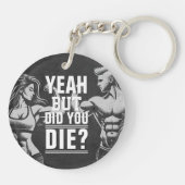 Fitness Gym Workout Bodybuilding Motivatie Sleutelhanger (Achterkant)