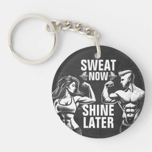 Fitness Gym Workout Bodybuilding Motivatie Sleutelhanger