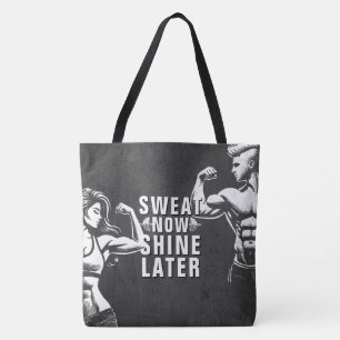 Fitness Gym Workout Bodybuilding Motivatie Tote Bag