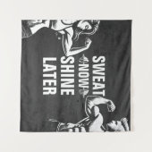 Fitness Gym Workout Bodybuilding Motivatie Wandkleed (Voorkant (horizontaal))