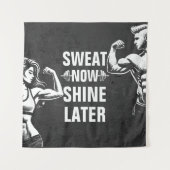 Fitness Gym Workout Bodybuilding Motivatie Wandkleed (Voorkant)