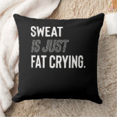 Fitness Gym Workout Motivation Sweat is een vetdro Kussen (Deken)