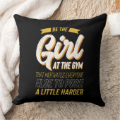 Fitness Gym Workout Motivation Womens Kussen (Deken)