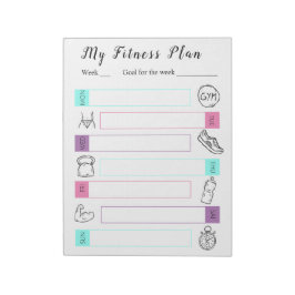 fitness, gym workout planermotivatie organisator notitieblok