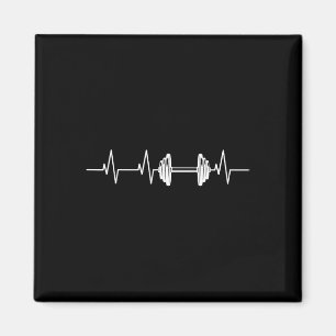 Fitness Heartbeat Dumbbell Heartline Bodybuilding Magneet