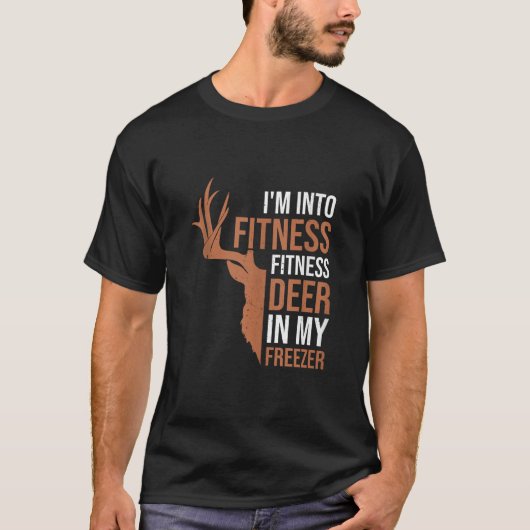 Fitness Herten In Mijn Vriezer Grappig Jacht Papa  T-shirt (Voorkant)