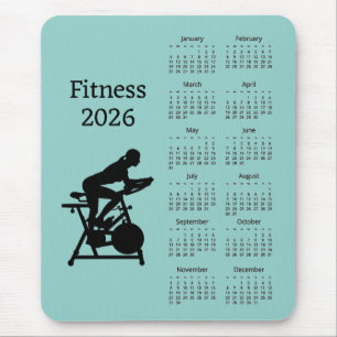 Fitness hometrainer 2026 kalender muismat