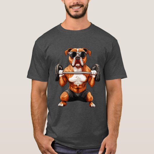 Fitness hond T-shirt (Voorkant)