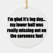Fitness Humor Funny Workout Keramisch Ornament (Voorkant)