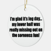 Fitness Humor Funny Workout Keramisch Ornament (Links)
