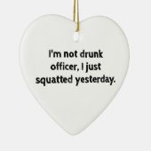 Fitness Humor Funny Workout Keramisch Ornament (Rechts)