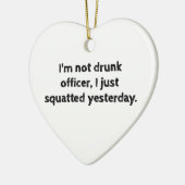 Fitness Humor Funny Workout Keramisch Ornament (Links)