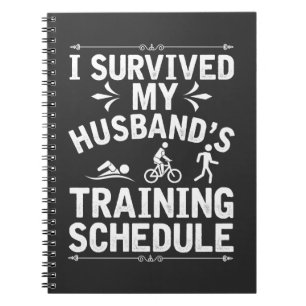 Fitness Husband Triathlon Training Schedule Notitieboek