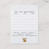 FITNESS III - Business-, Schedule Kaart Afsprakenkaartje (Achterkant)