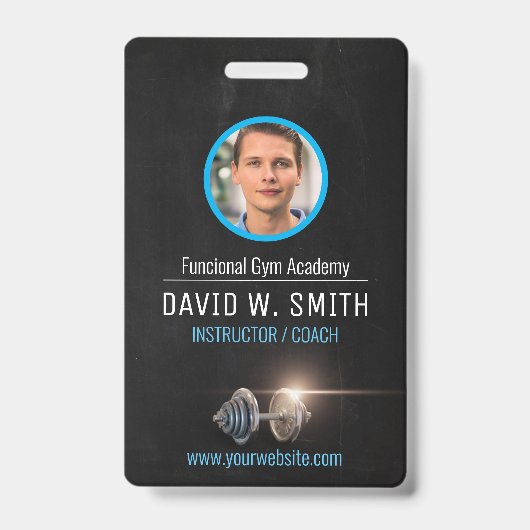 Fitness instructeur coach badge (Voorzijde)