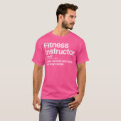 Fitness Instructeur Definitie Normaal Alleen Koele T-shirt (Voorkant volledig)