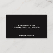 Fitness Instructeur - Persoonlijke trainer Visitekaartje (Achterkant)