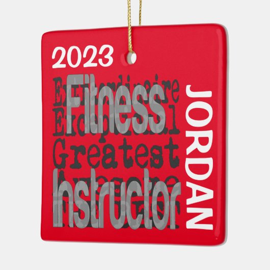 Fitness Instructor Extraordinaire CUSTOM Keramisch Ornament (Links)