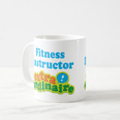 Fitness Instructor Extraordinaire Gift Idee Koffiemok (Voorkant links)