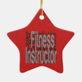 Fitness Instructor Extraordinaire Keramisch Ornament (Achterkant)